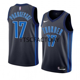 Dres Oklahoma City Thunder Aleksej Pokusevski 17 Nike 2022-23 City Edition Crno Swingman - Muške